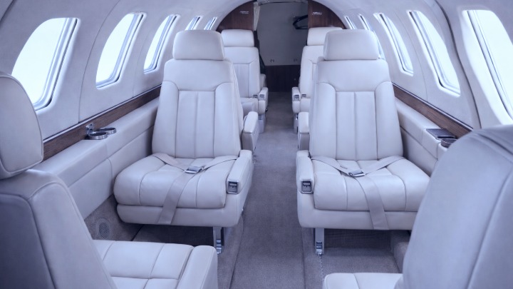 Special Category Charter, Citation SII Jet Interior